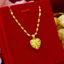 18K Gold Heart Necklace